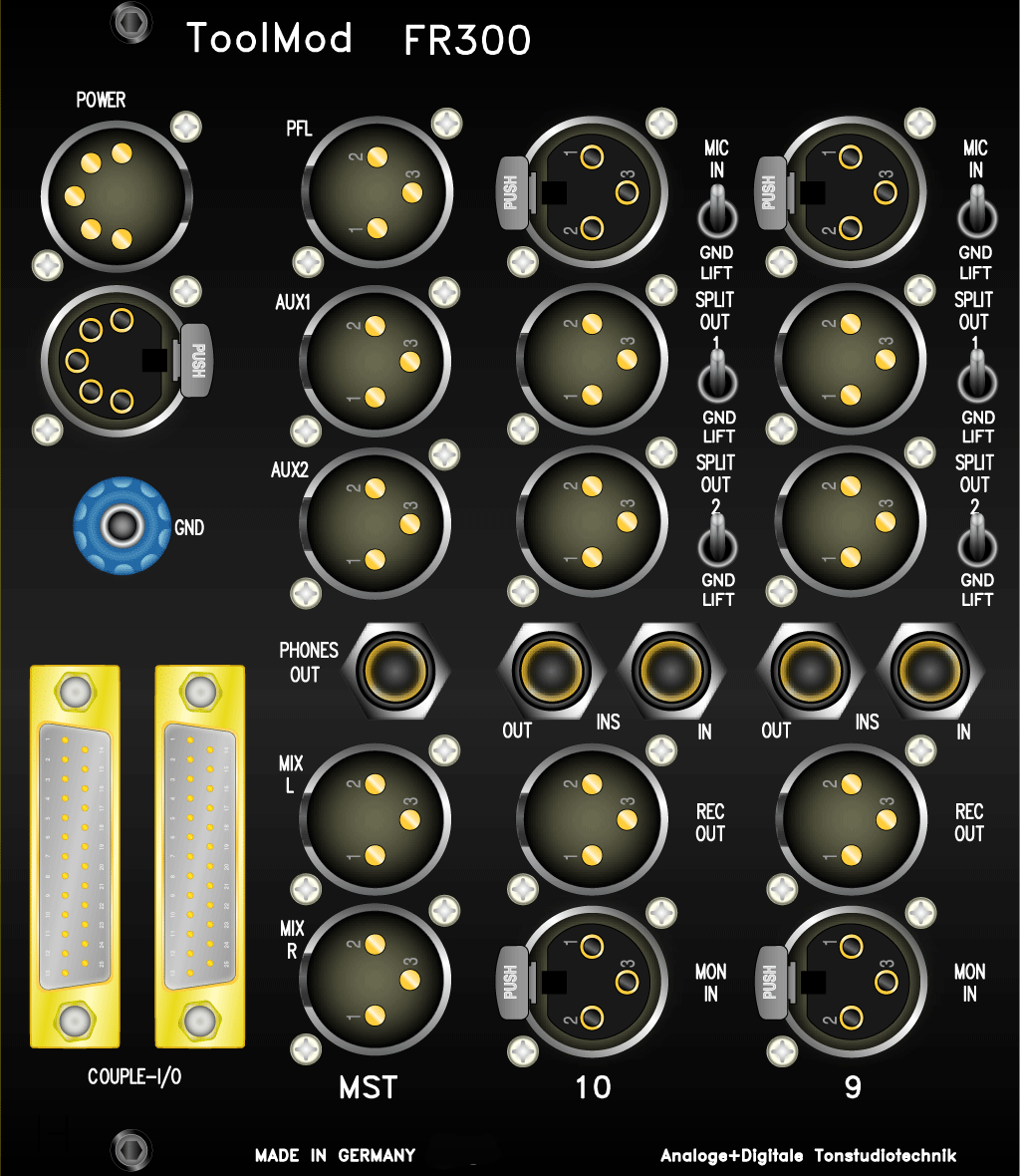 detailed high res view - rear panel frame FR300