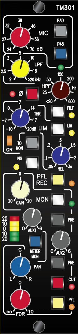 TM301 Mic Pre and Monitor Mixer